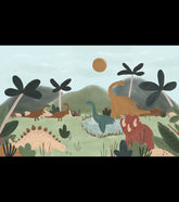 SUNNY - Papier peint panoramique - Dinosaures cool